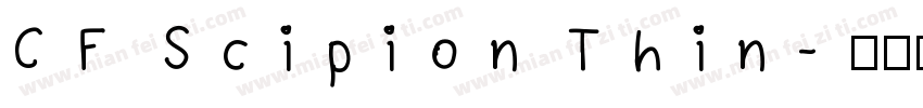 CF Scipion Thin字体转换